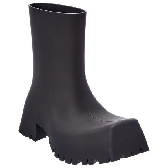 Balenciaga Trooper Rubber Boot, Black - Picture 1 of 5
